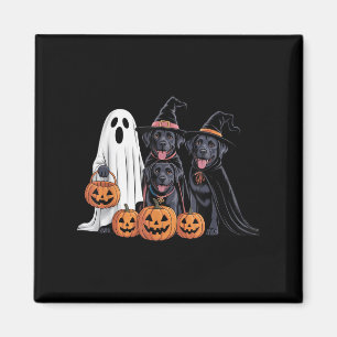 Halloween Black Labrador Liebhaber Pumpkins Spook Magnet