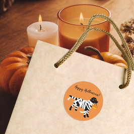 Halloween Black Labrador Mummy Stickers