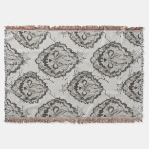 Halloween Black Lace Spiderweb Blanket & Kissen - Decke