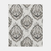 Halloween Black Lace Spiderweb Blanket & Kissen - Fleecedecke (Vorderseite)