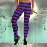 Halloween Black & Lila Hexenkostüm Leggings<br><div class="desc">Halloween Schwarz & Lila Hexenkostüme Leggings.</div>