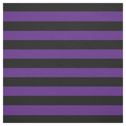 Halloween Black Lila Stripes Pattern Moderner Chic Stoff (Muster)