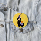 Halloween Black Llama Button (Beispiel)