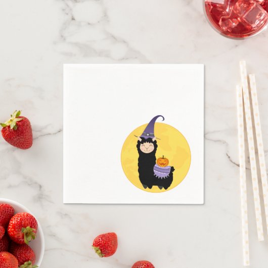 Halloween Black Llama Party Serviette (Beispiel)