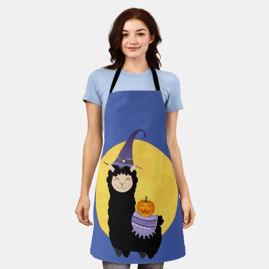 Halloween Black Llama Schürze (Getragen)