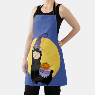 Halloween Black Llama Schürze