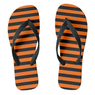 Halloween Black & Orange Badesandalen
