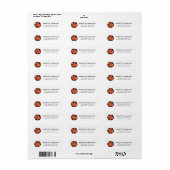 Halloween Black & Orange Candy individuell anpassb (Vorne)