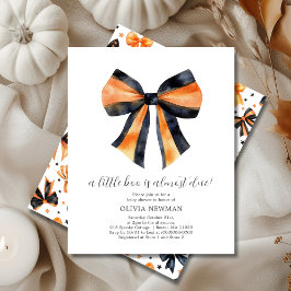 Halloween Black Orange Coquette Bow Babydusche