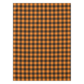 Halloween Black Orange Gingham Karo Pattern Tischdecke (Vorderseite)