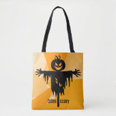 Halloween Black Orange Scarecrow Tasche (Vorderseite)