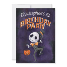 Halloween Black Orange Spooky Niedlich 1. Geburtst