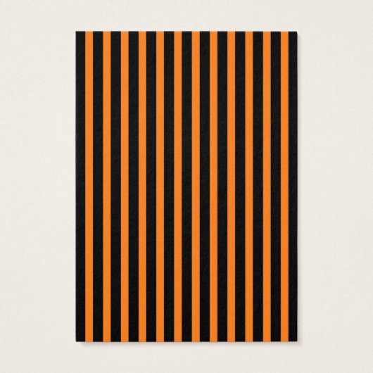 Halloween Black Orange Strip Earring Display Card (Rückseite)