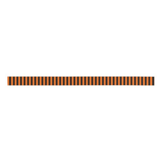 Halloween Black/Orange Strip Ripsband (Vorderseite)