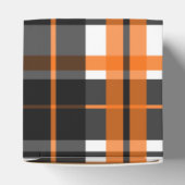 Halloween Black Orange und White Kariert Geschenkschachtel (Oben)
