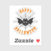 Halloween Black & Orange Vinyl Sticker, kundenspez Aufkleber (Blatt)