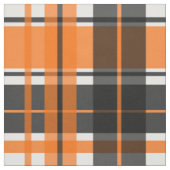 Halloween Black Orange White Kariert Stoff (Muster)