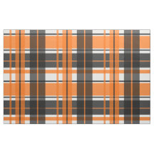 Halloween Black Orange White Kariert