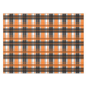 Halloween Black Orange White Kariert Tischdecke (Vorderseite (Horizontal))