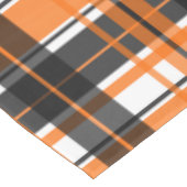 Halloween Black Orange White Kariert Tischdecke (Schrägansicht)