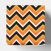 Halloween Black Orange White Zigzags Geschenkschachtel (Oben)