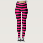 Halloween Black & Pink Costume Leggings (Vorderseite)