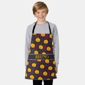 Halloween Black Pink Minimal Muster Schürze (Getragen)