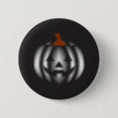 Halloween black pumpkin  button (Vorderseite)