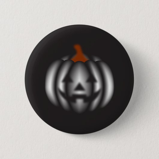 Halloween black pumpkin  button (Vorderseite)