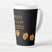 Halloween Black Pumpkin Gewürz Sweet oder Nice Milchtasse (Rechte Ecke)