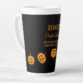 Halloween Black Pumpkin Gewürz Sweet oder Nice Milchtasse (Linke Ecke)