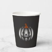 Halloween black pumpkin pappbecher (Rückseite)