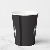 Halloween black pumpkin  pappbecher (Links)