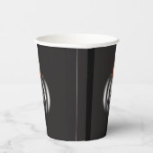 Halloween black pumpkin  pappbecher (Rechts)