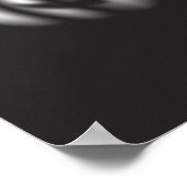 Halloween black pumpkin  poster (Ecke)