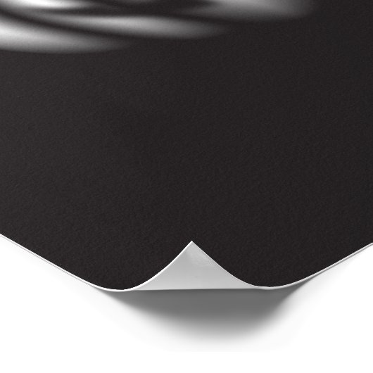 Halloween black pumpkin  poster (Ecke)