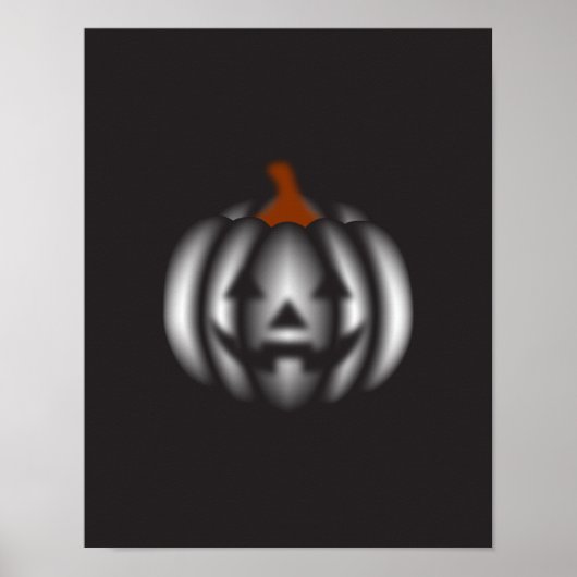 Halloween black pumpkin  poster (Vorne)