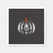 Halloween black pumpkin serviette (Vorderseite)