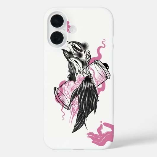 Halloween Black Raven Gothic Apple iPhone 16 Fall Case-Mate iPhone Hülle (Rückseite)
