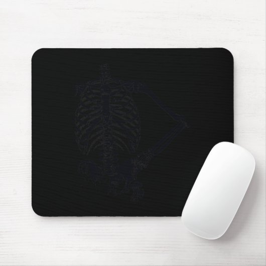 Halloween Black Skeleton Hand auf Angesagt Mousepad (Mit Mouse)