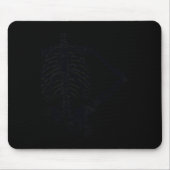 Halloween Black Skeleton Hand auf Angesagt Mousepad (Vorne)