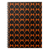 Halloween Black Skull-Notebook Notizblock (Vorderseite)