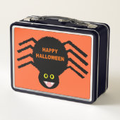 Halloween Black Spdier Metal Lunchbox (Rückseite)