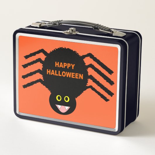 Halloween Black Spdier Metal Lunchbox (Vorderseite)