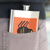 Halloween Black Spiask Flachmann (Beispiel)