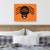 Halloween Black Spider Canvas Print Leinwanddruck (Insitu (Schlafzimmer))