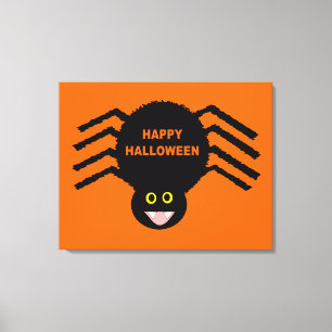 Halloween Black Spider Canvas Print Leinwanddruck