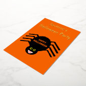 Halloween Black Spider Custom Folieneinladung (Gedreht)