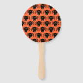 Halloween Black Spider Custom Hand Fan Fächer (Rückseite)