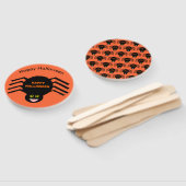 Halloween Black Spider Custom Hand Fan Fächer (Non-assembled)